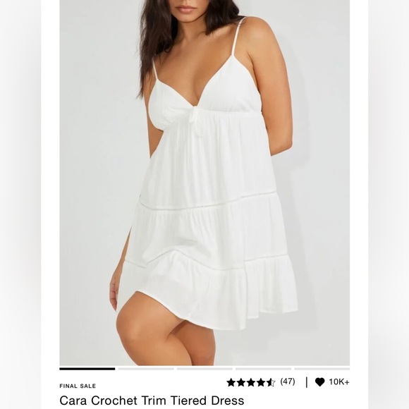 Garage White Mini Dress - Picture 1 of 2